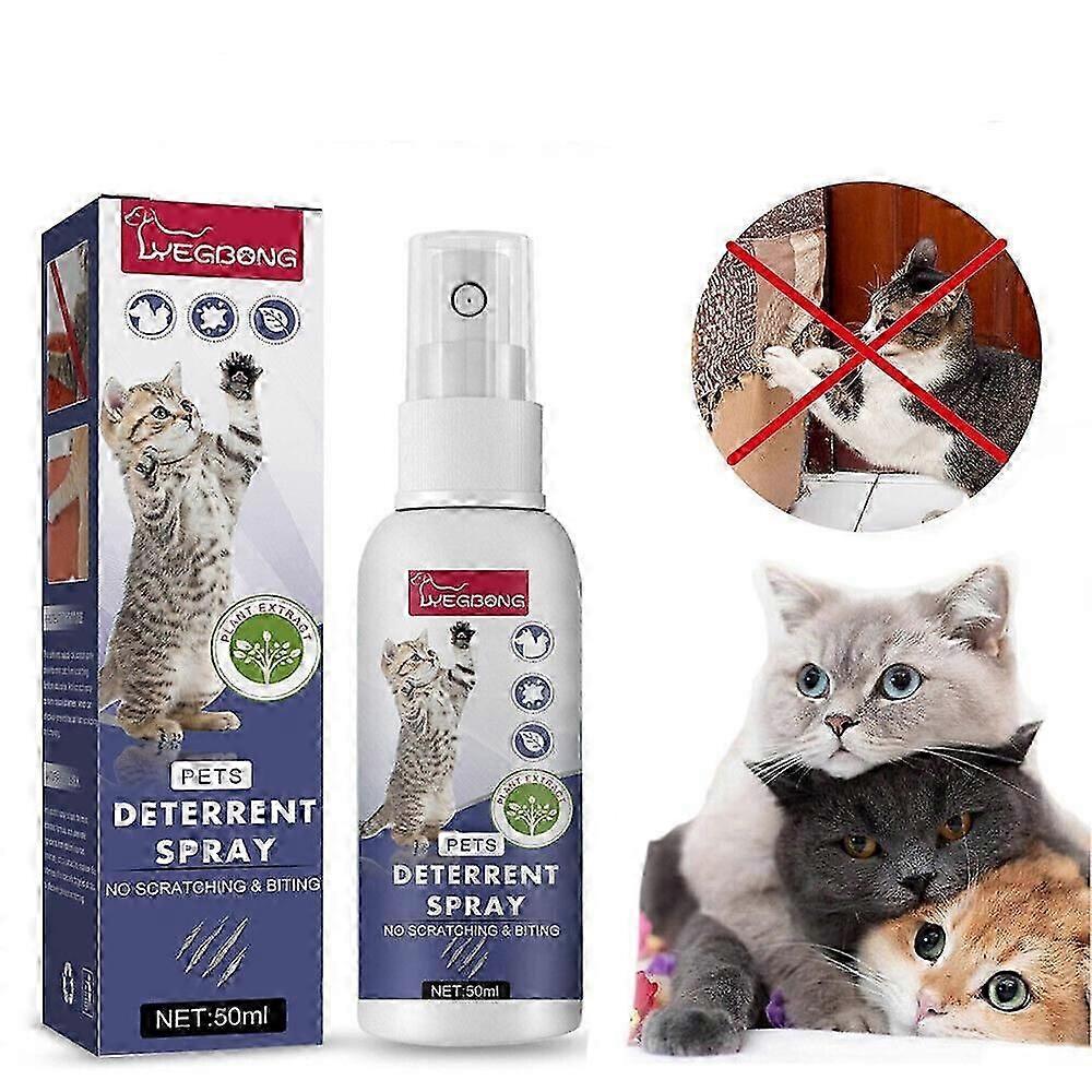 1-3PCS 50ml Cat Spray Training Aid for Cat Anti Scratch Furniture Sofa Couch Protector To Keep Away - Indoor And outdoor
