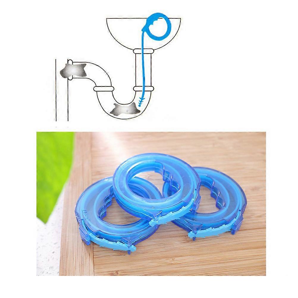 Drain Cleaning Tool Sewer Hair Remover for Efficient Drain Cleaning 3Pcs Hook Set