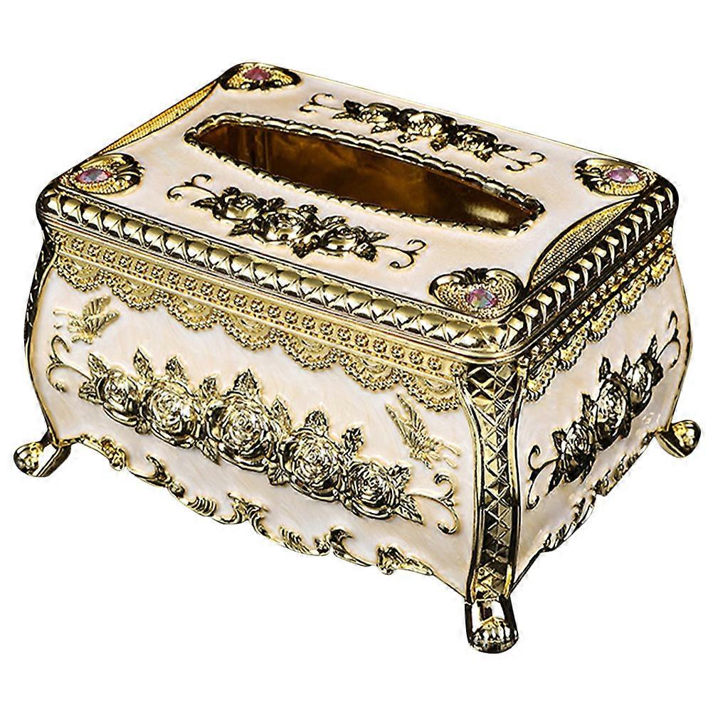 Acrylic Tissue Box European Style for Storage 2Pcs Home and Office Use