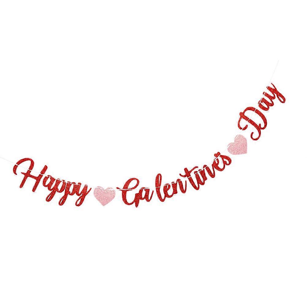 Valentines Day Hanging Flags Decorative String Flags for 1Pcs Party Decorations