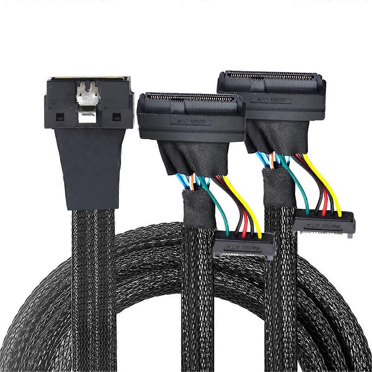 Slimline LP Low Profile SFF-8654 8I 74P to 2X SFF-8639 U.2 U2 Cable