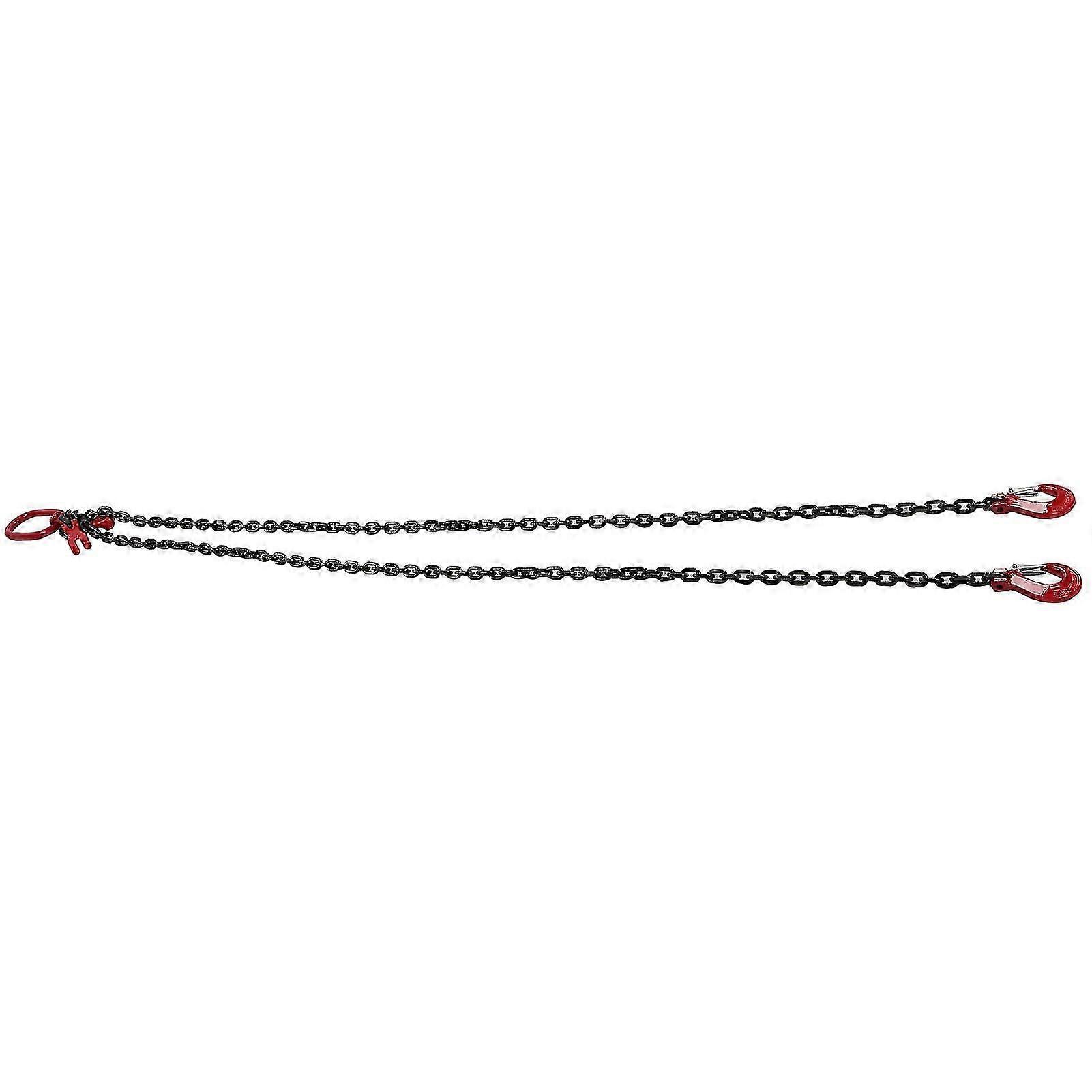 Lifting Chain Sling with 2 Hooks Adjustable for Crane Operations 2 Meter 4.75 Tons 8mm