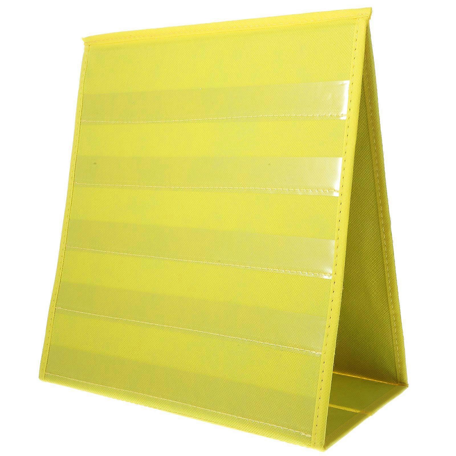 Tabletop Desktop Pocket Chart Double Sided Self- Standing Desktop Pocket Chart