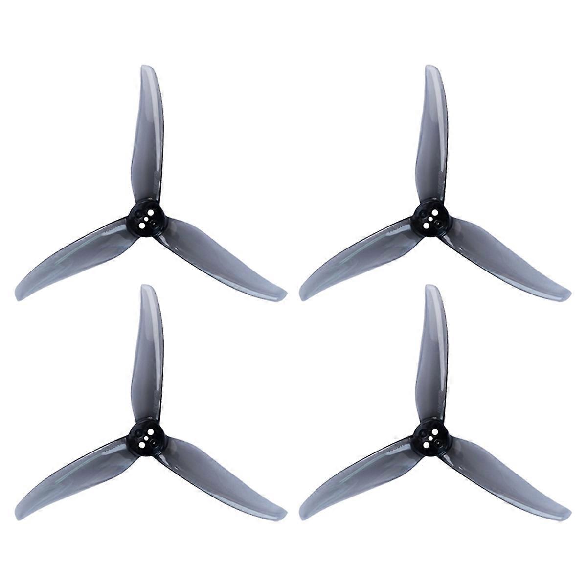 2Pairs 4023 Propeller 3-Blade PC Props Three-Hole for 1505-3600KV Brushless Motor for RC FPV Drone parent Grey