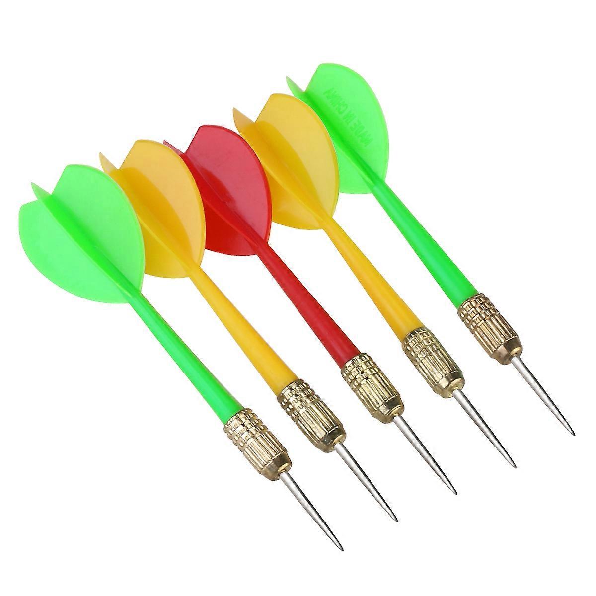Plastic Darts Winomo Brass Barrel Darts for Game Use 5Pcs Multicolor
