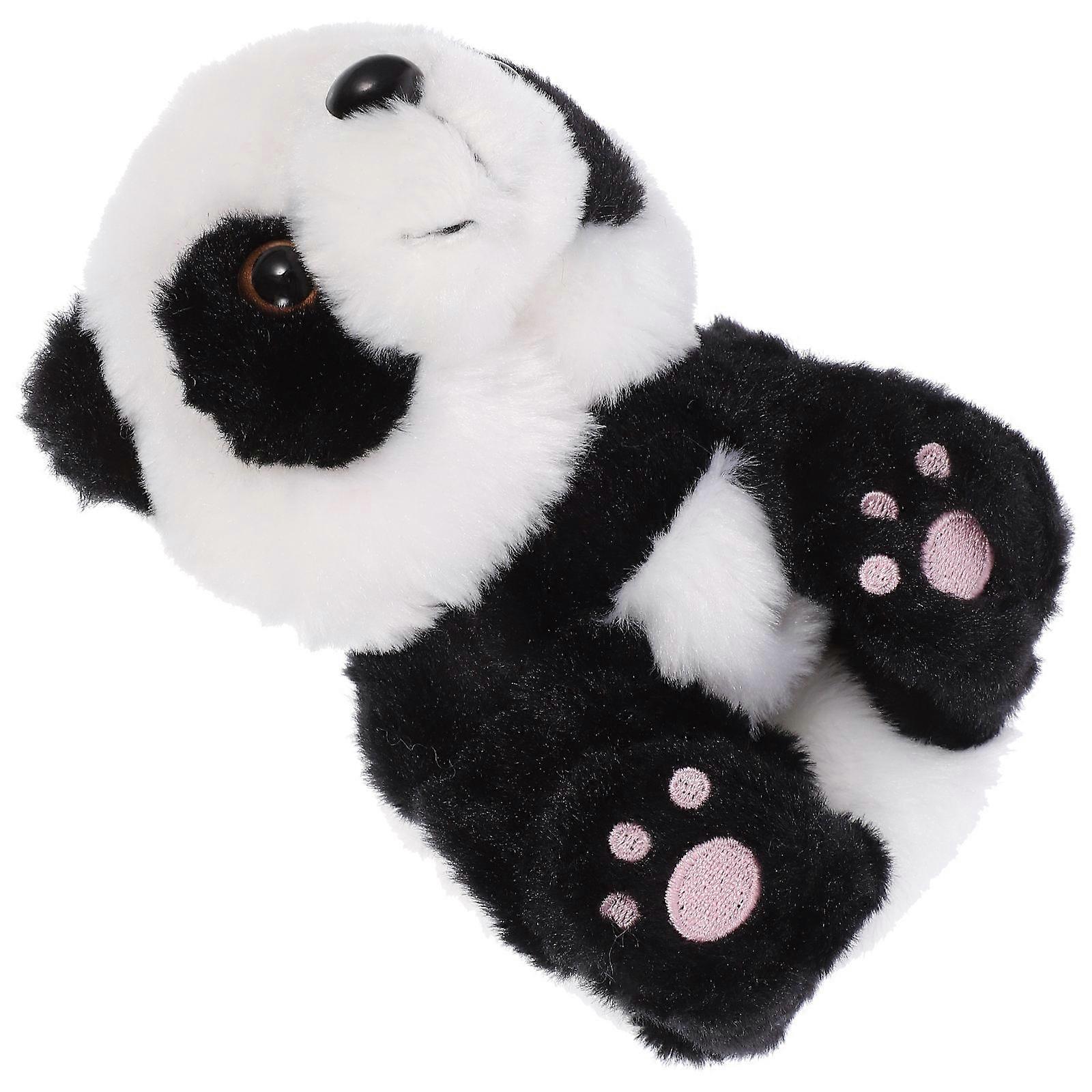 Plush Slap Bracelets for Kids 3Pcs Stuffed Panda Animal Wristband Set