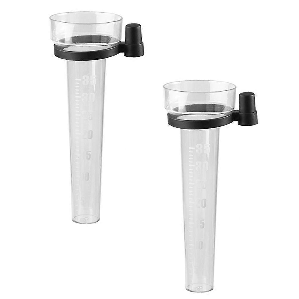 Plastic Rain Gauge Cup for Rainfall Measure 4Pcs Light Green Material