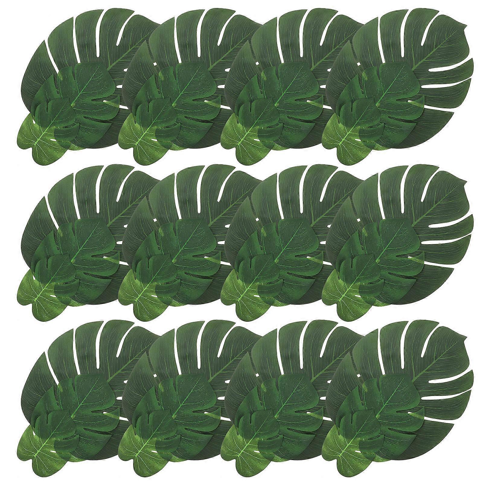 Leaf Plates Monstera Placemats for Dining Table 72Pcs Home Use