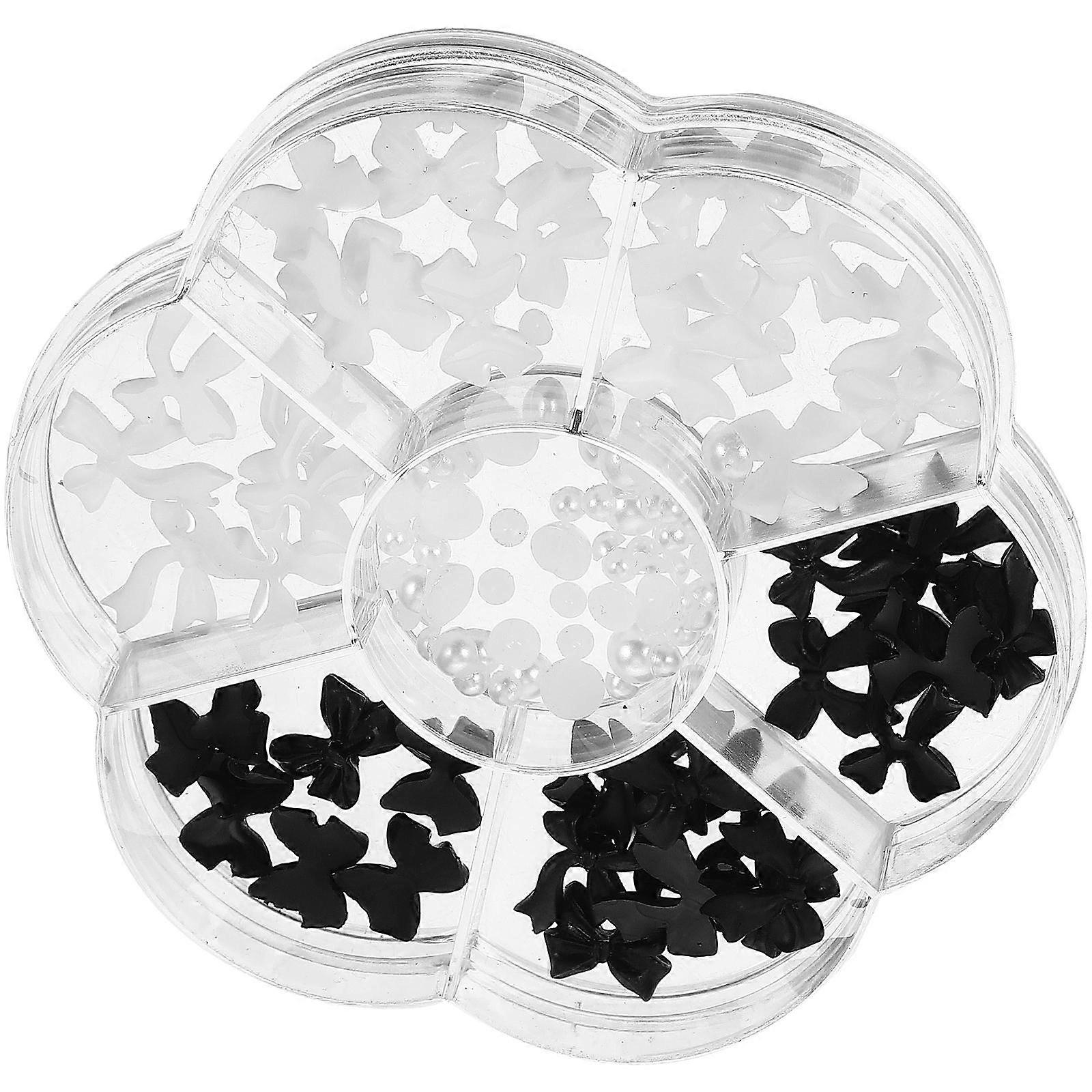 Nail Bowtie Flat Back Charms for Manicure Decoration 5 Boxes Set