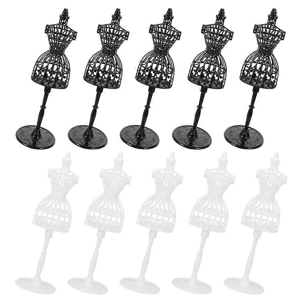 Mini Doll Dress Stands Mannequin Display Supports with 40Pcs Set
