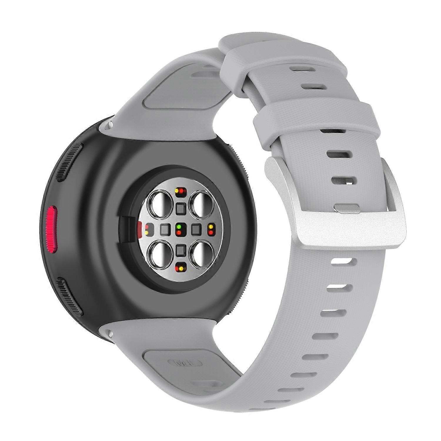 For Polar Vantage V2 Solid Color Silicone Smart Watch Strap Replacement Wrist Band