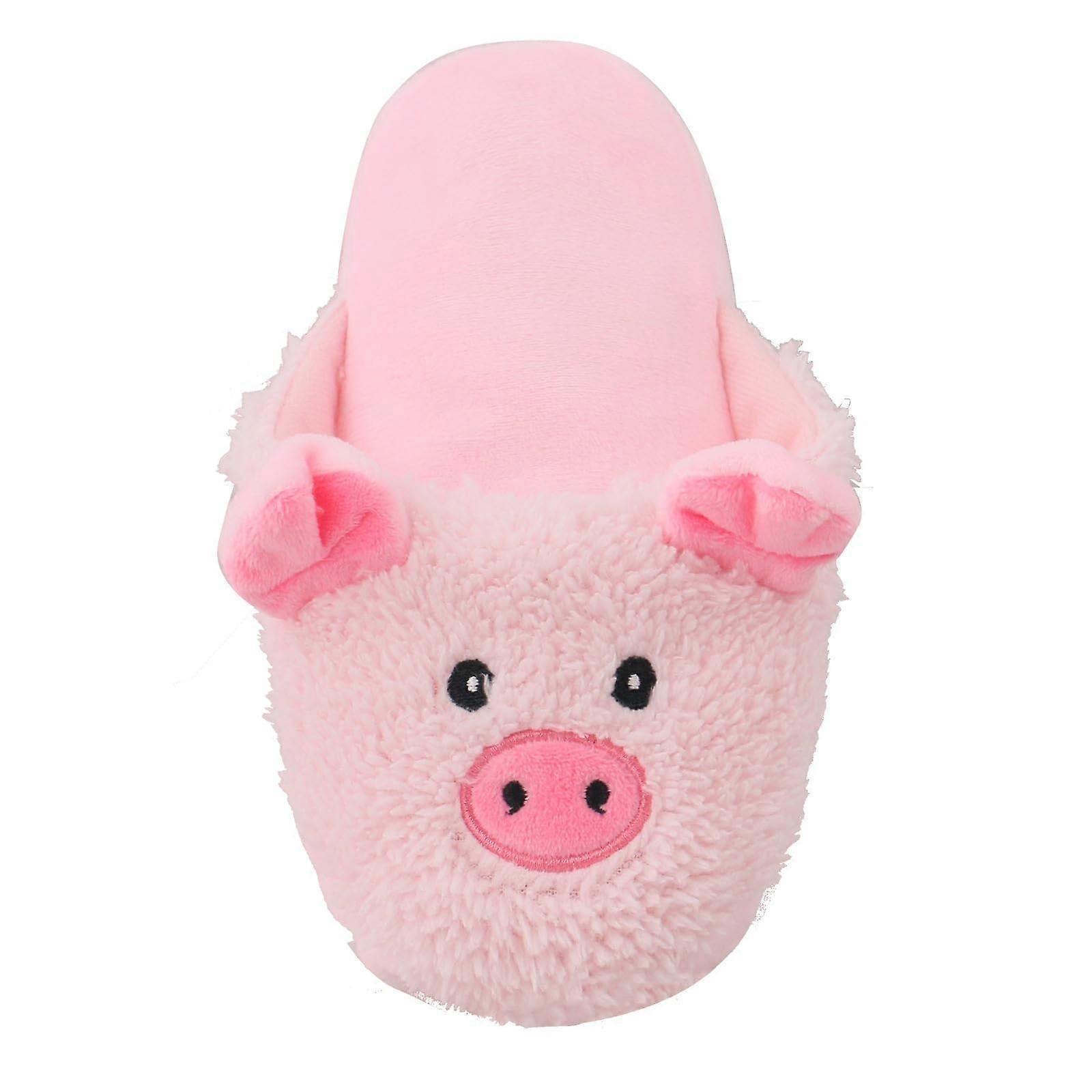 Dog Snuffle Toy Plush Slipper Shaped Crinkle Toy With Hidden Pocket Squeaker For Cats And Small Dogs Pig Design