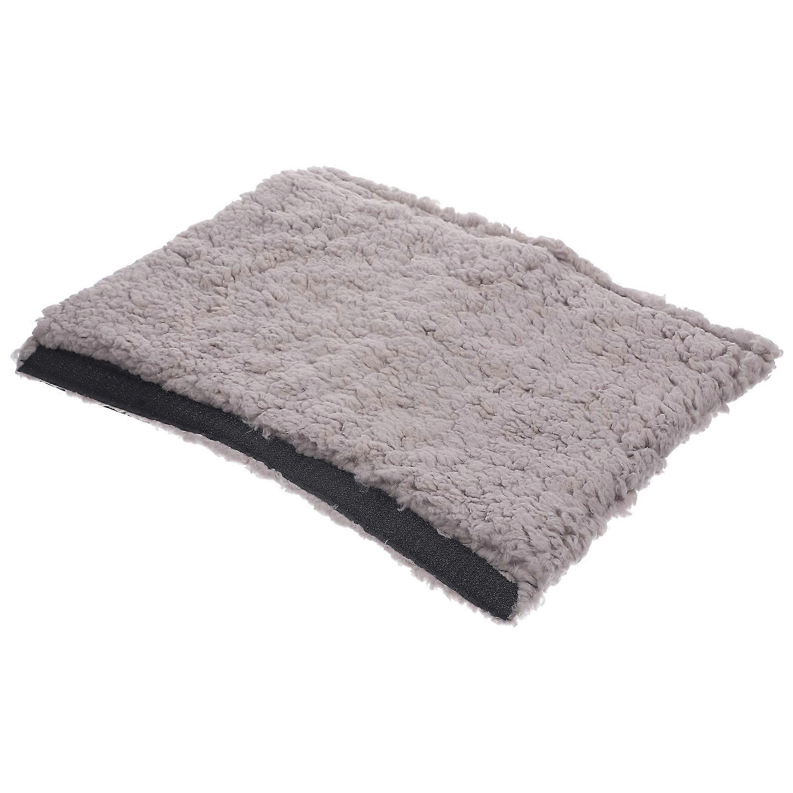 Chair Armrest Cover 4 Pairs Home Use 13×10.6×1.6in Grey Plush Protector Removable