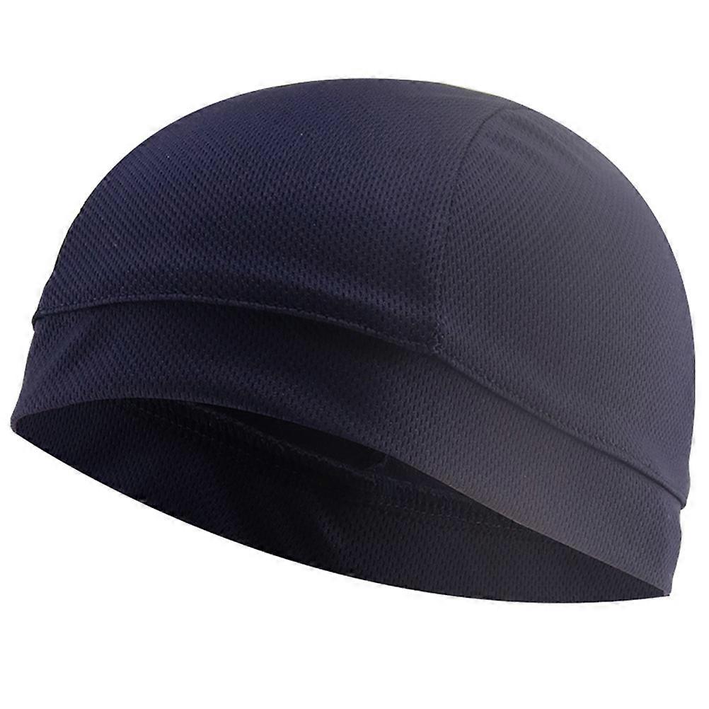 Cycling Lining Cap for Windproof Sun Protection 3Pcs Navy Blue Set