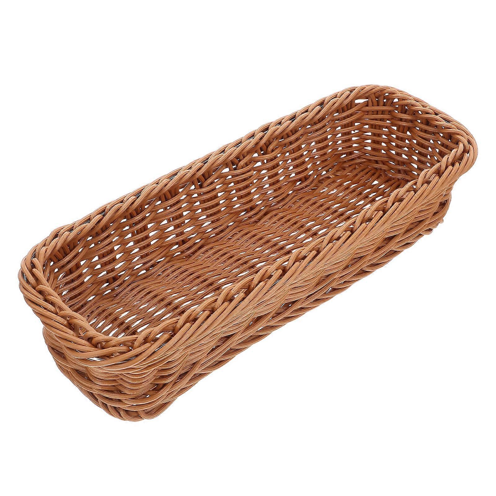 Tabletop Storage Basket for Seasoning Jars 5Pcs Coffee