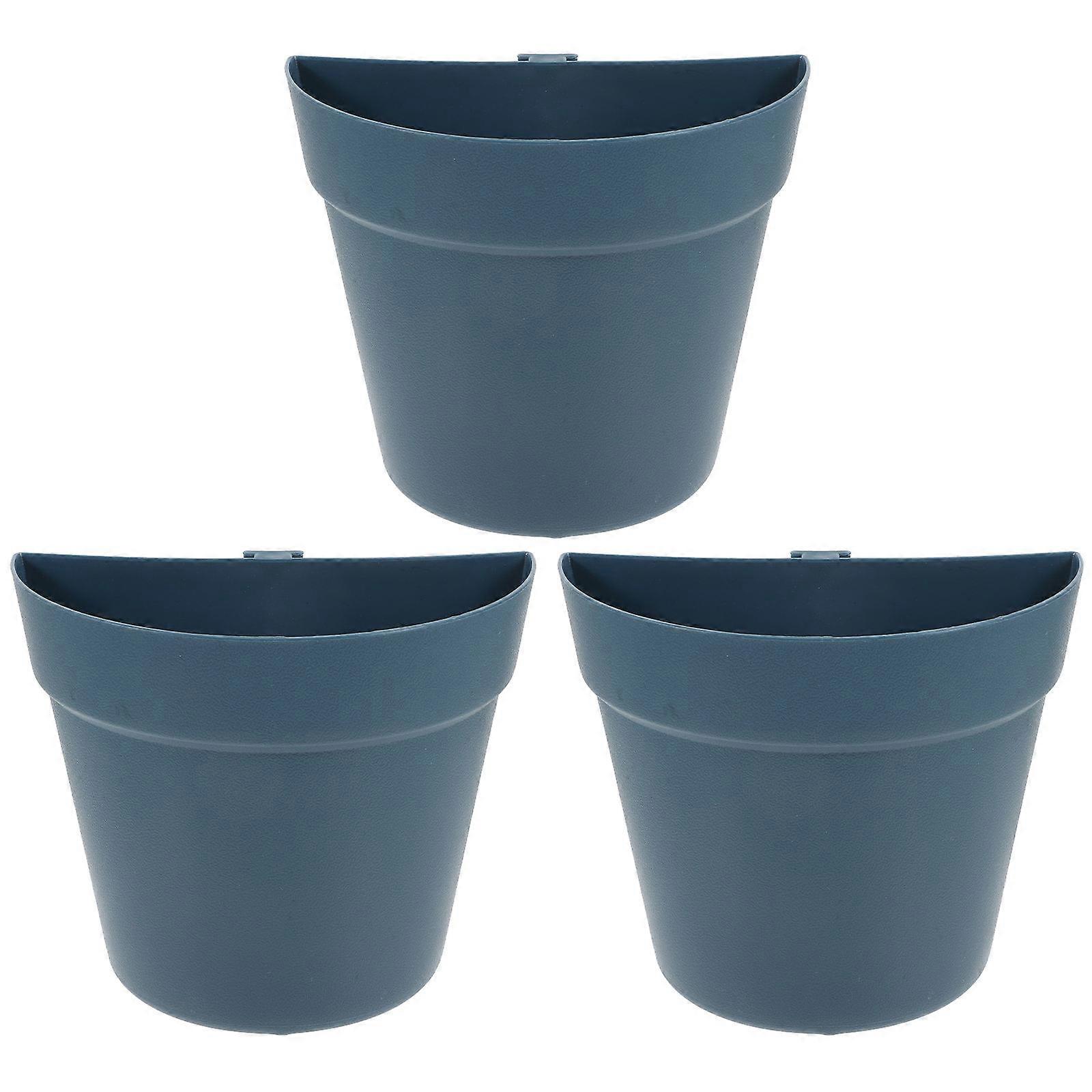 Dark Hanging Flower Pot for Decorative Home Use 9Pcs Set