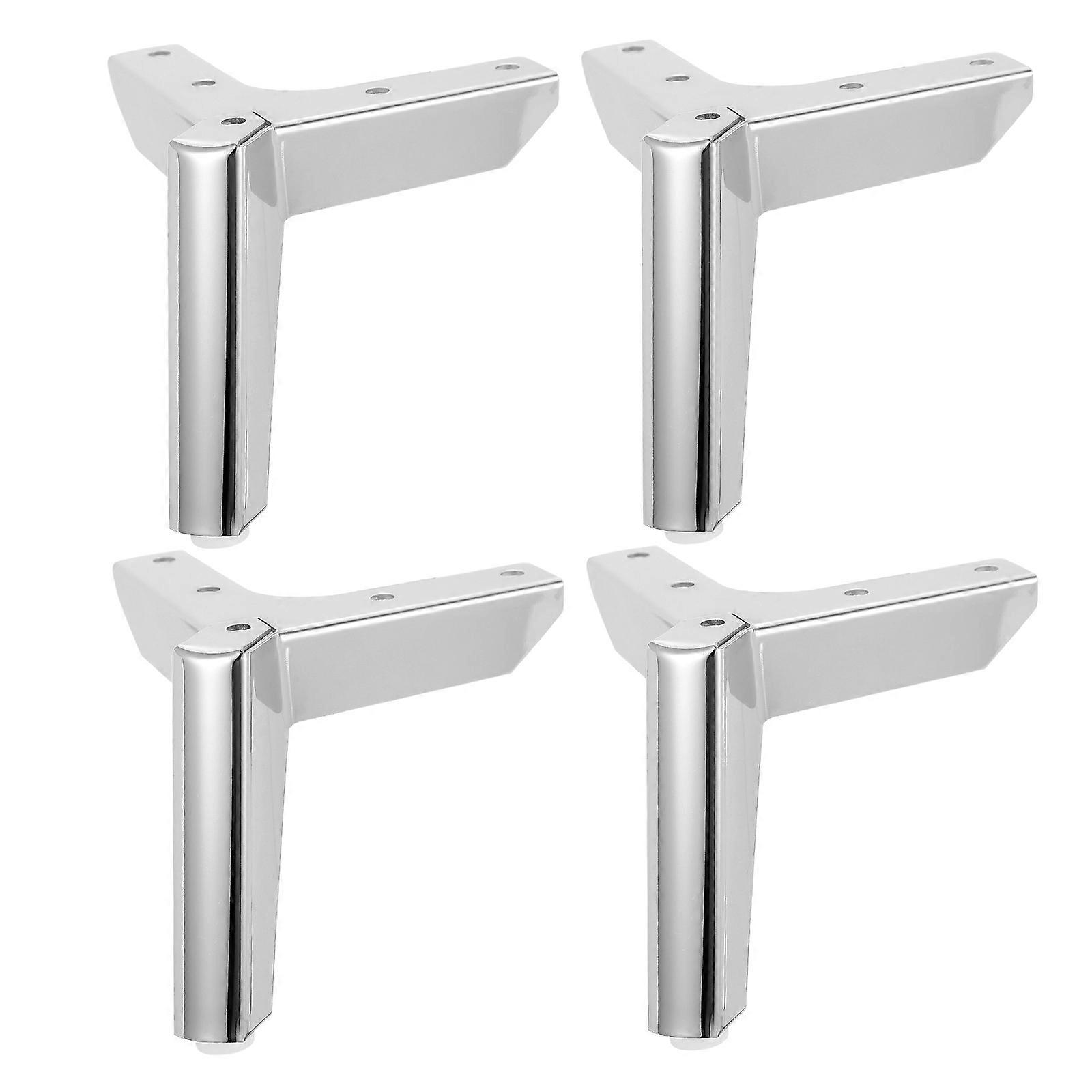 Furniture Cabinet Feet for Sofa Support 8Pcs Durable Silver