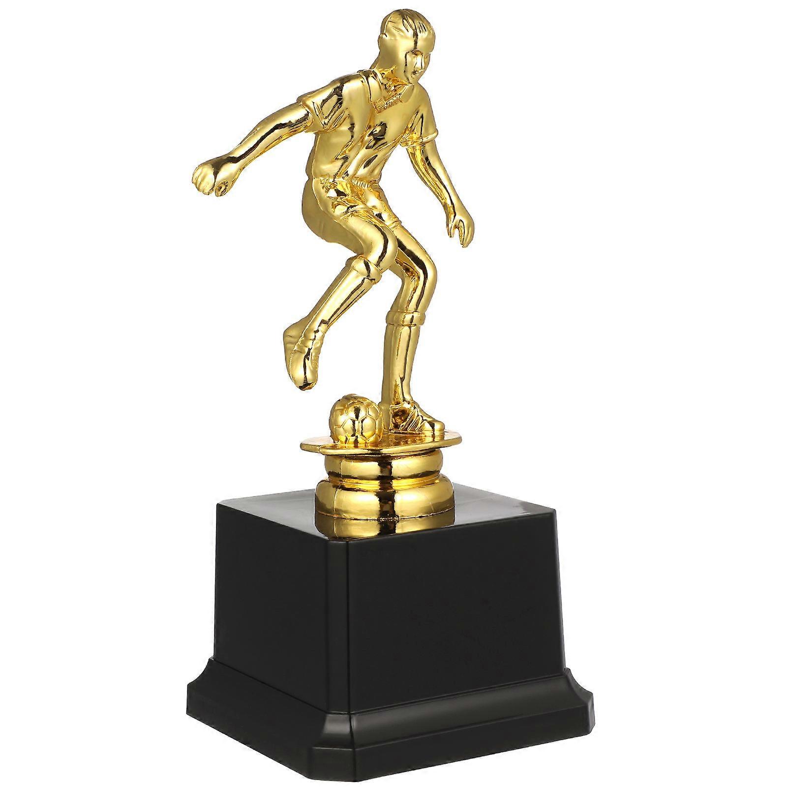 Soccer Player Trophy Plastic Competitions Awards for Kids 3Pcs