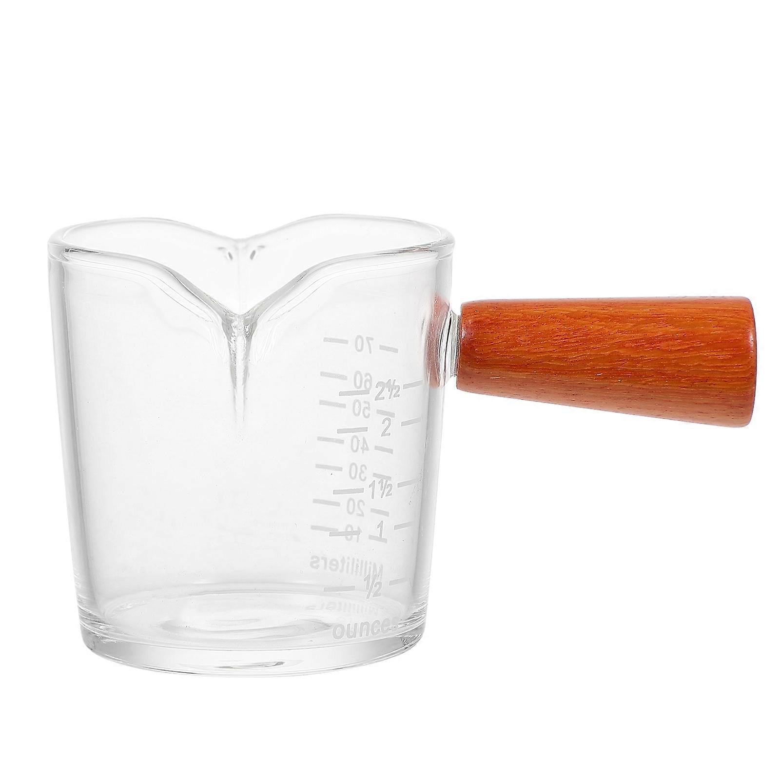 Home Use Transparent Milk Cup Glass Cup with Scale 3Pcs Set