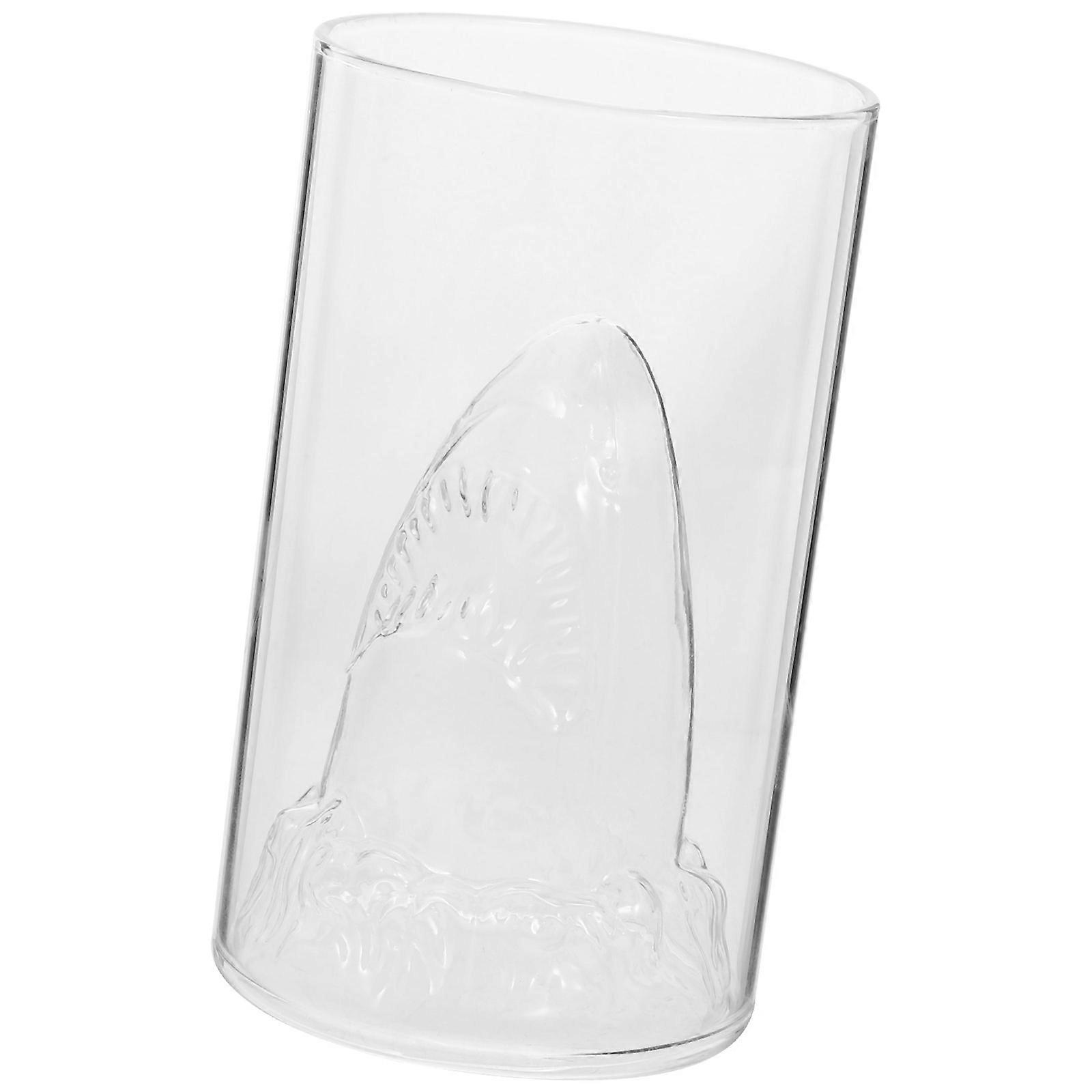 Shark Glass Cup for Beer Or Wine Drinking Creative Transparent