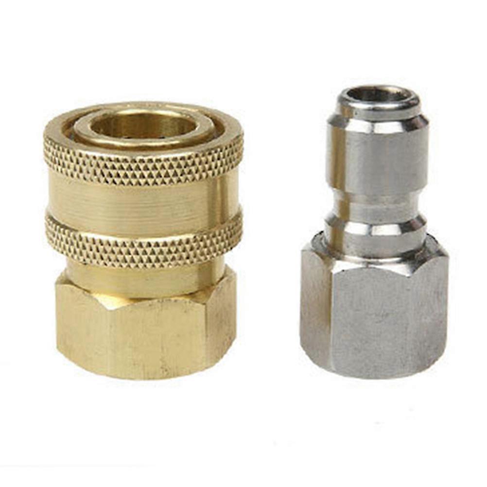 Solid Brass Quick Coupler Set 2Pcs for Car Washing with High Press Connector