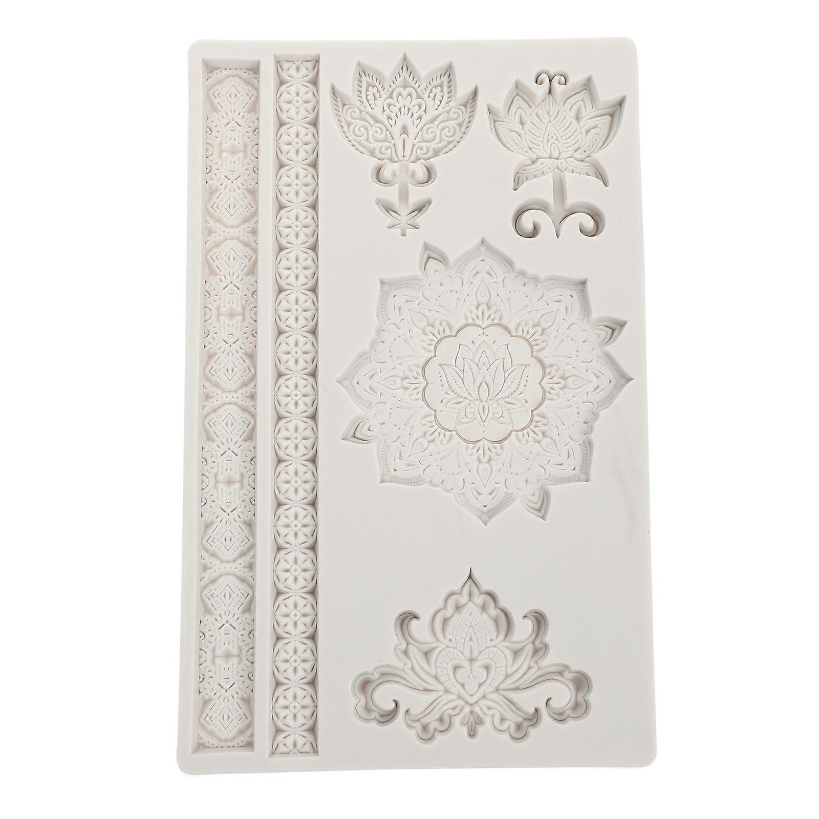 Creative Embossed Silicone Mold for Fondant Cake Baking Mould