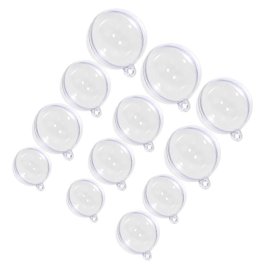 Round Ball Transparent Plastic Sphere for Decorative Use 30 Pieces