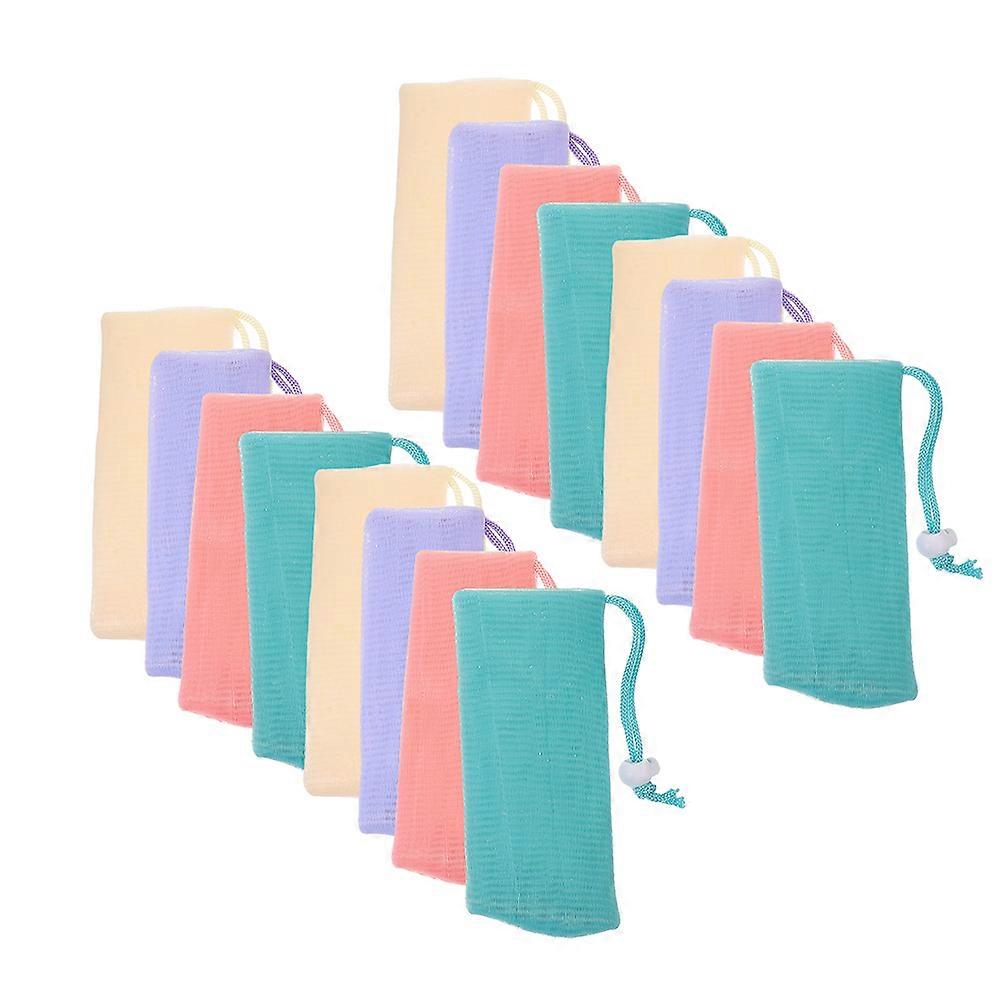 Soap Bar Bags Soap Pouch for Storage 80Pcs Assorted Color Pe Mesh
