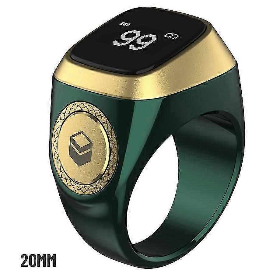 Smart Tasbih Tally Counter Ring pre moslimov Zikr Digital Tasbeeh 5 Modlitebný čas