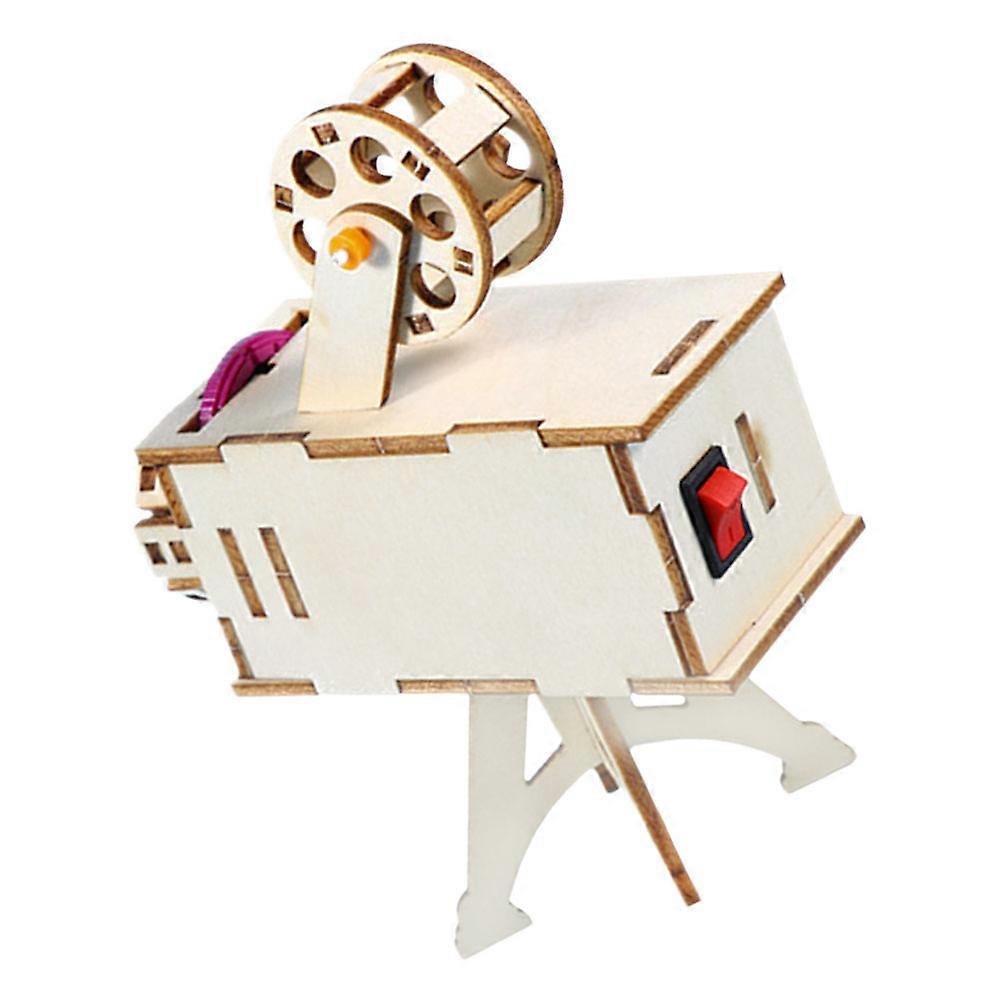 DIY Projector Science Educational Tool for Kids 5Sets Wooden Projector