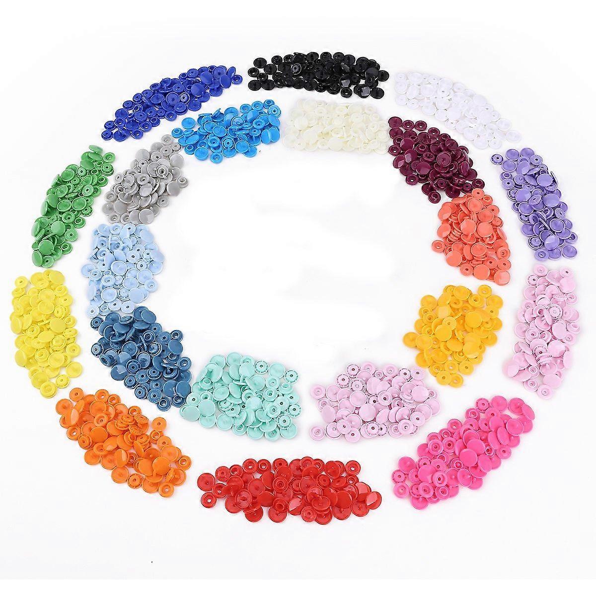 Kam Plastic Snap Buttons Size 20 for Sewing DIY Projects 600Pcs