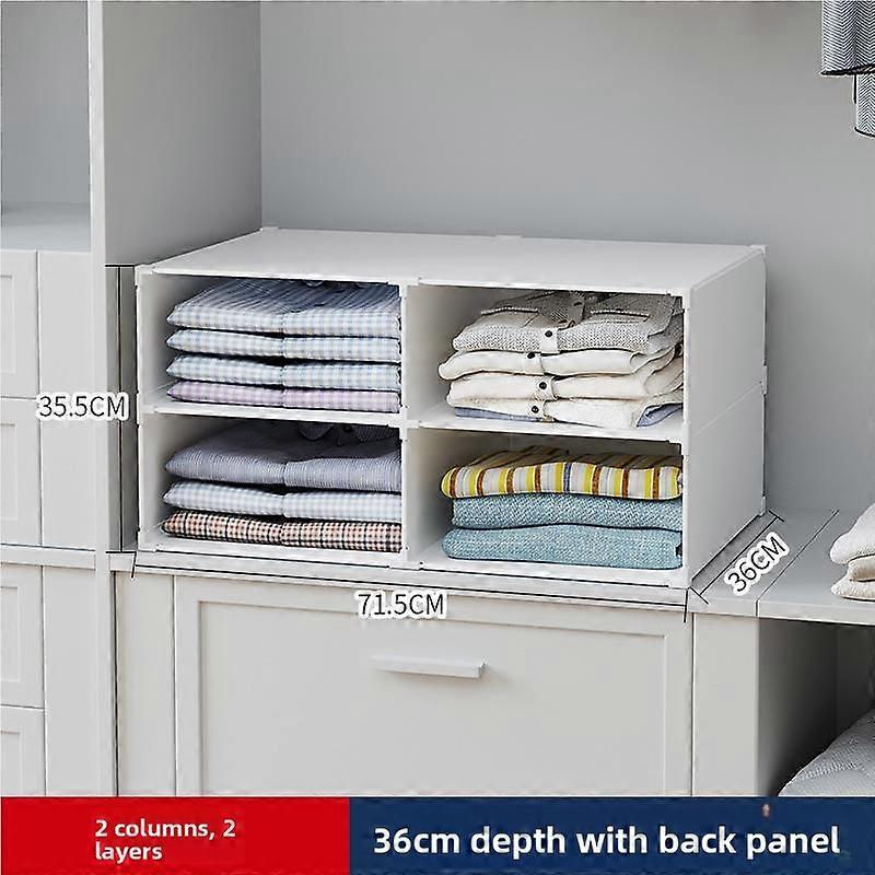Home Clothes Storage Organizer Multi-Layer Sorting Box Wardrobe Clothing Arrangement Storage Ra Efficient Household Use