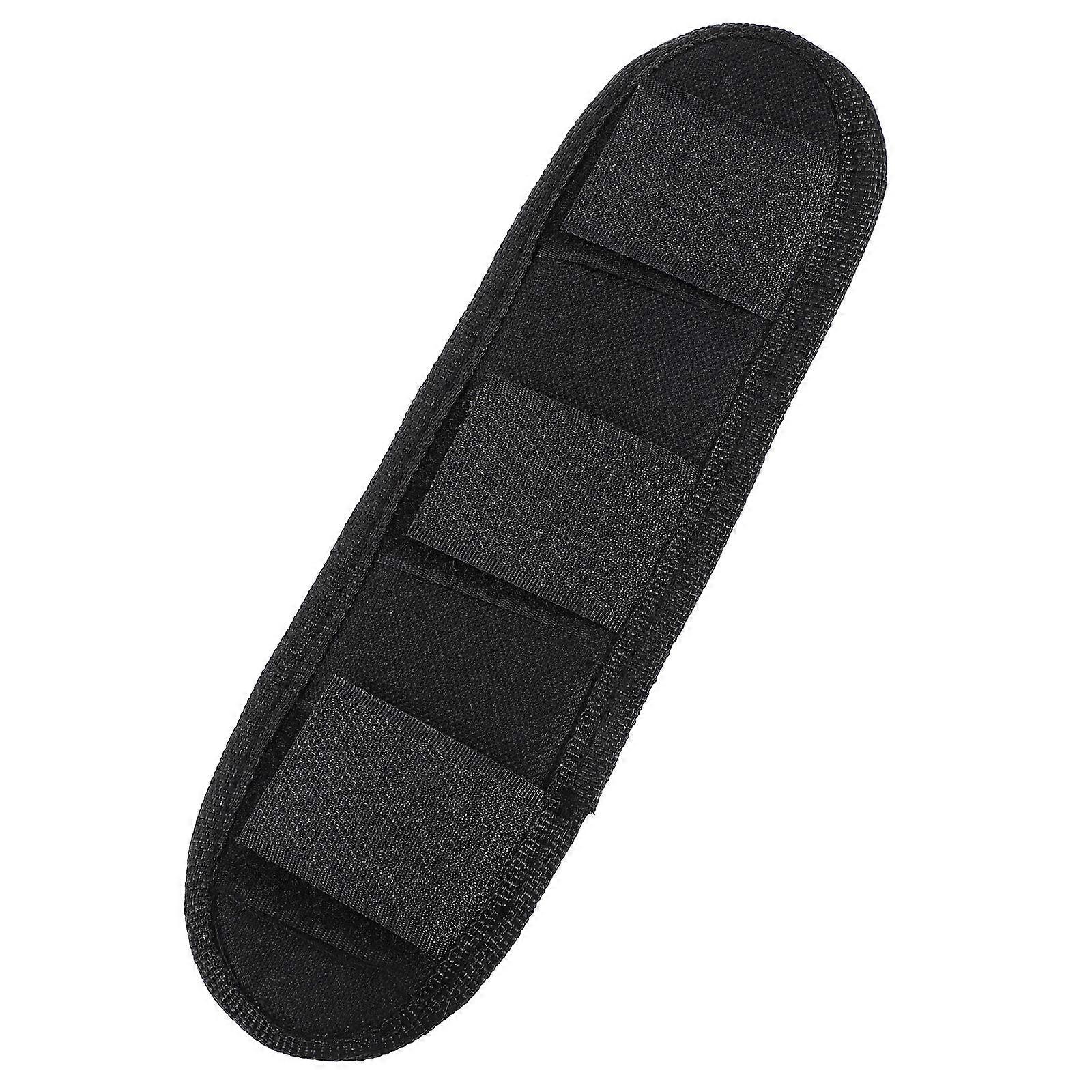 Black Shoulder Strap Cushion Backpack Weight Reduction for Hiking 2Pcs Pads