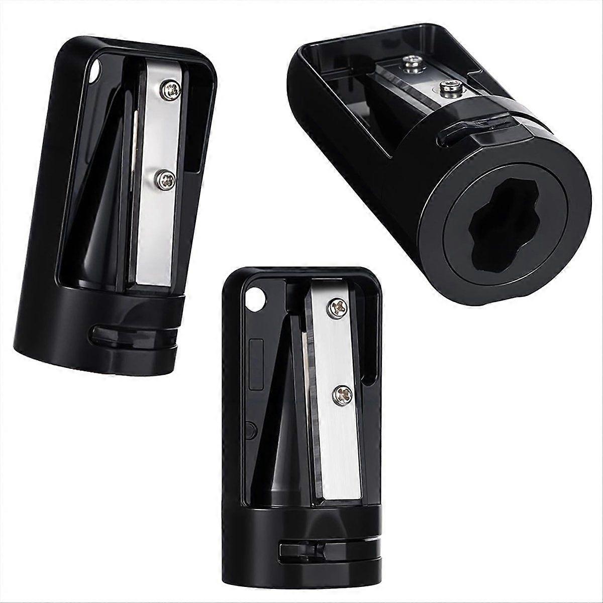 3 Pack Carpenter Pencil Sharpener,Manual Woodworking Sharpens, Black