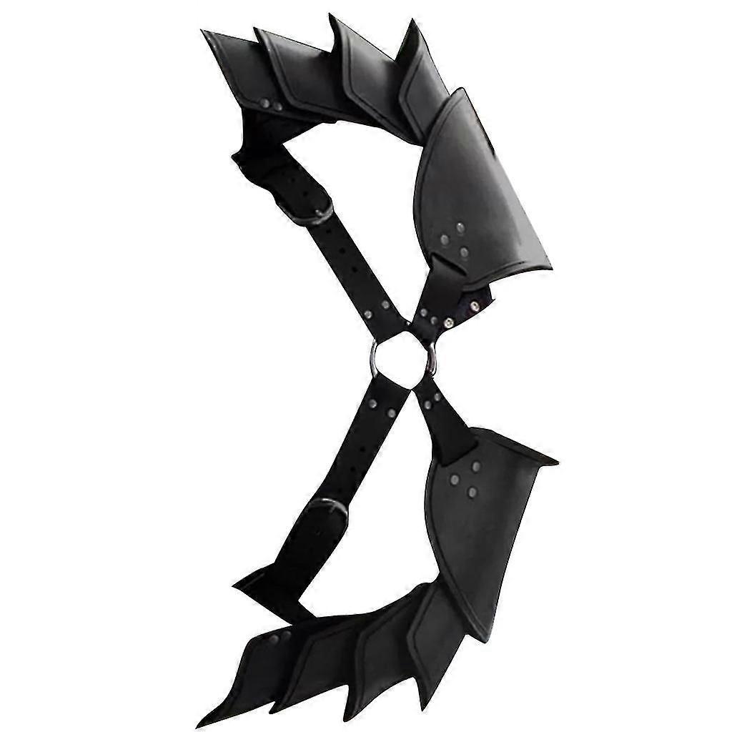 Männer Mittelalter Schulterschutz Drachenschuppe Rüstung Leder Körper Brust Harness