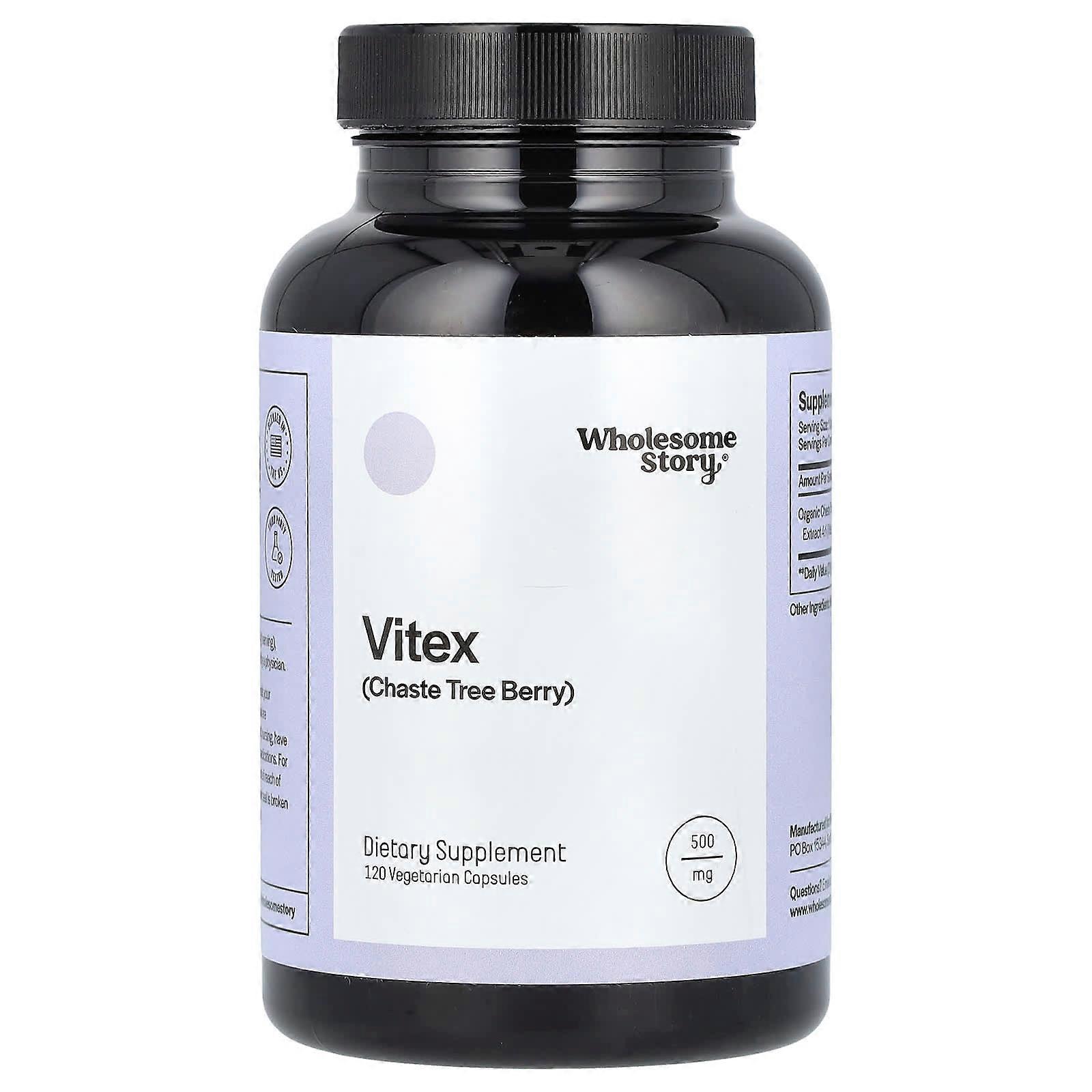 Vitex, 500 mg, 120 Vegetarian Capsules