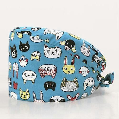 Little Cat Printed Bouffant Surgical Cap 25-26