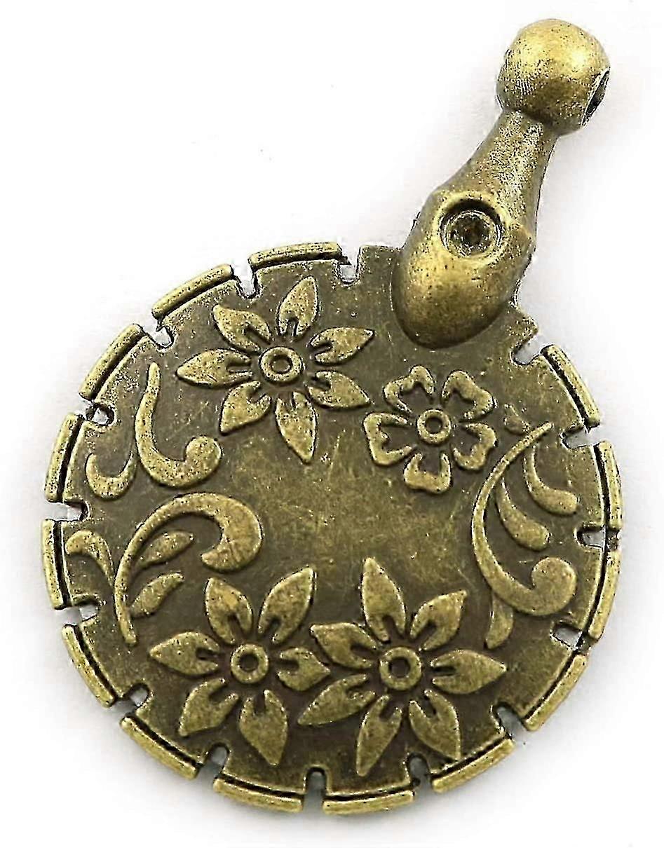 Retro Vintage Round Shape Pendant Cutting Blade for Sewing Thread Yarn