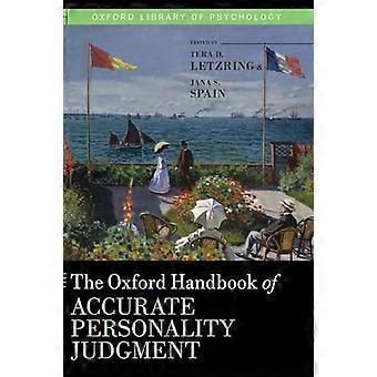 The Oxford Handbook of Accurate Personality Judgment