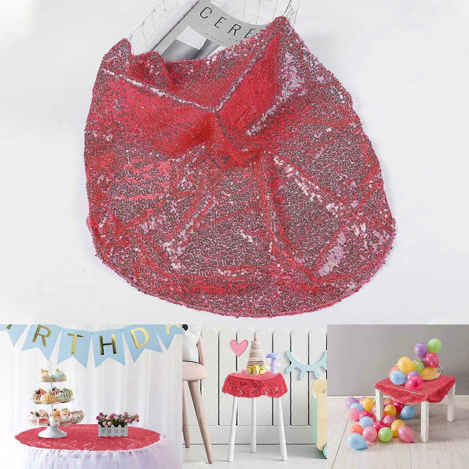 Uclet Reduced Event & Party Wedding Arch Sequin Tablecloth 23.6