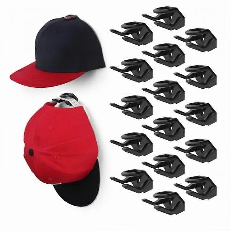 16-Piece Baseball Cap Hooks with Double Hooks