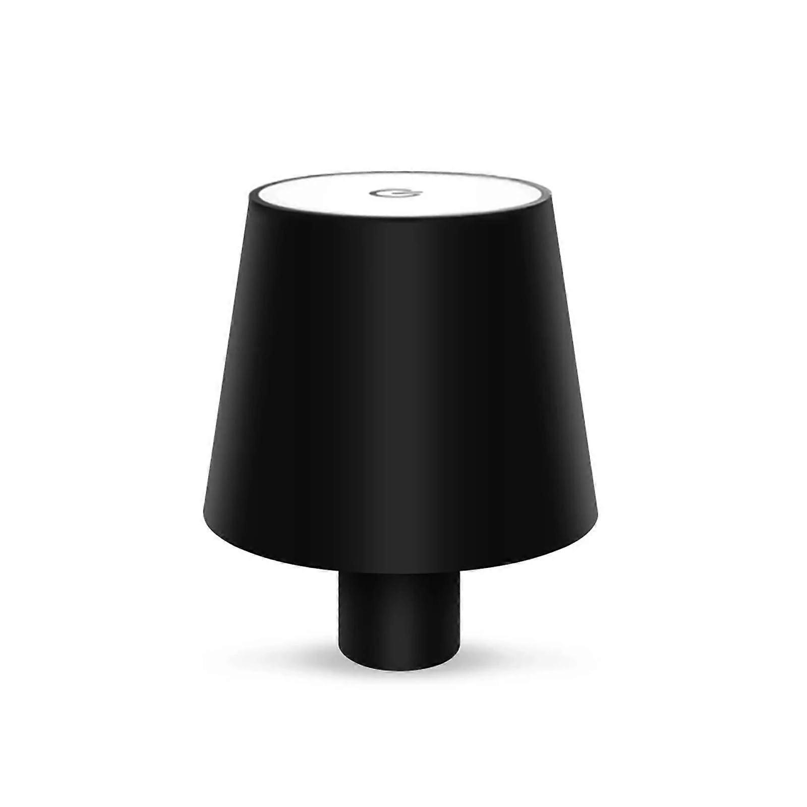 Cordless USB Rechargeable Table Light With Touch Switch Desk Lamp For Bedside Hotels Cafes Bars Black B1