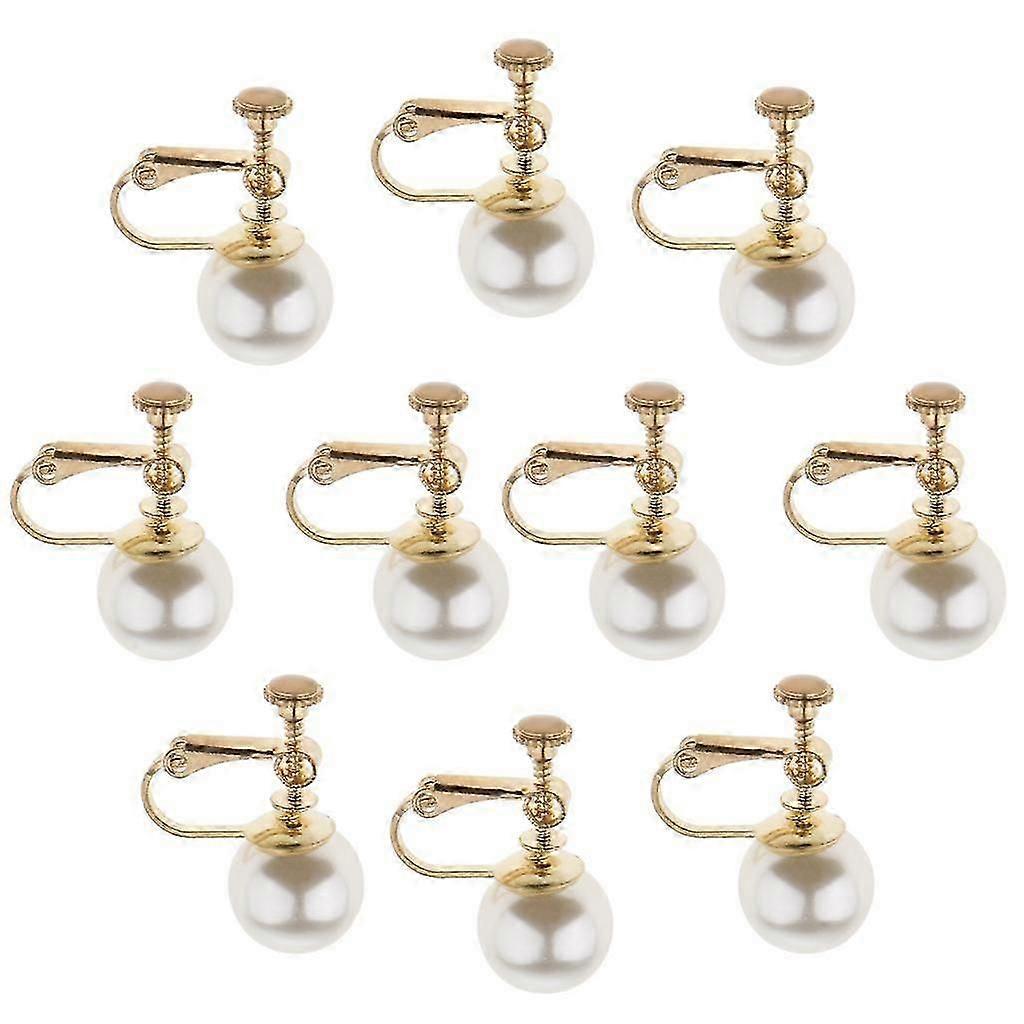 U Shaped Pearl Non Piercing Stylish Earrings Clips for Women's