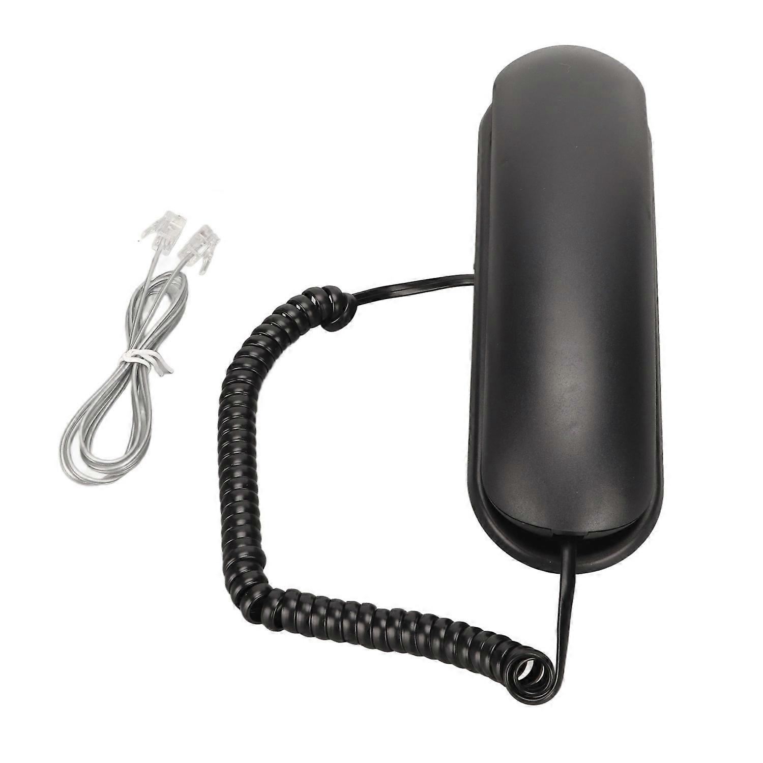 Wall Telephone Multifunction Big Buttons Redial Mute Function Corded Wall Phone for Home Office Hote