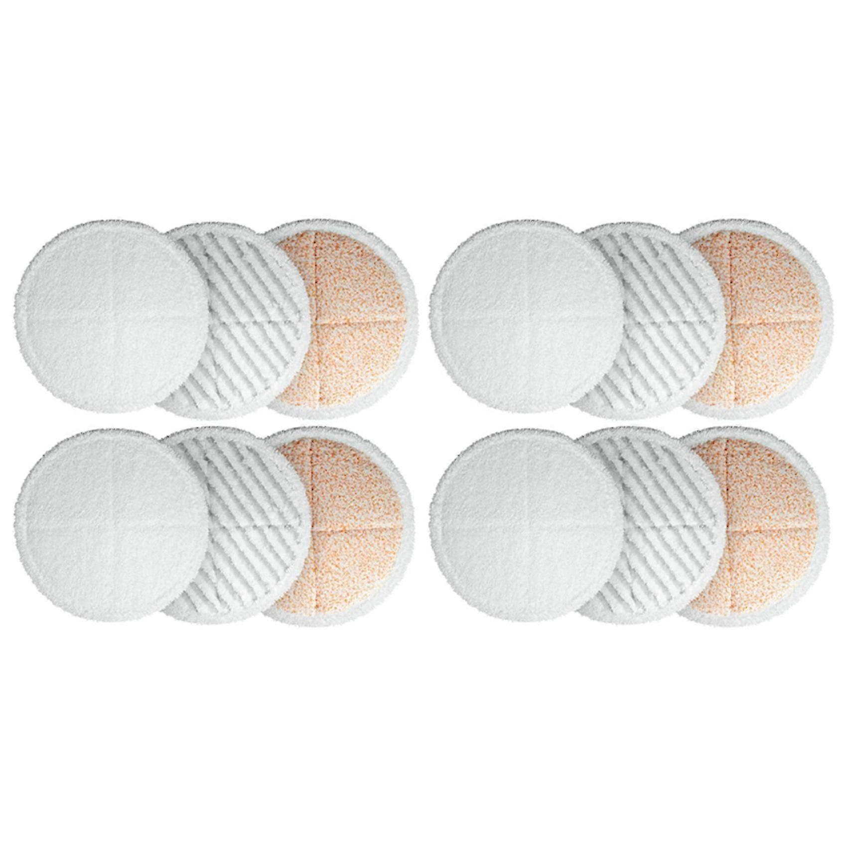 12 Pack Mop Cleaning Pad Kit Replacement Pads For Spinwave 2039a 2124