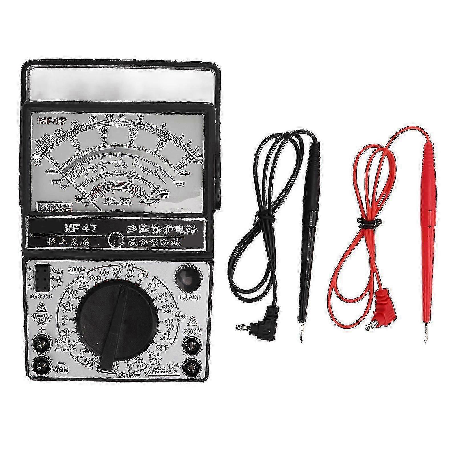 Mf47 High Accuracy Analog Multimeter with Internal Magnetic Pointer for Industrial Use