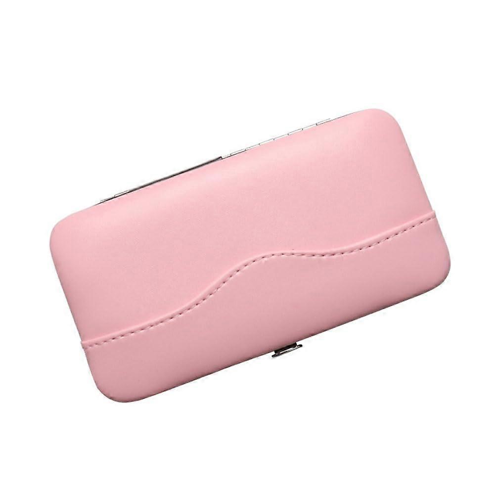 1PC Pink PU Leather Tweezers Storage Bag, Small Empty Case For Eyelash Extension, Organizer For Eyelash Tools