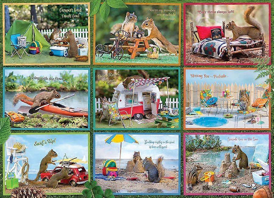 Cobble Hill Squirrels on Vacation Jigsaw Puzzle (1000 Pieces)