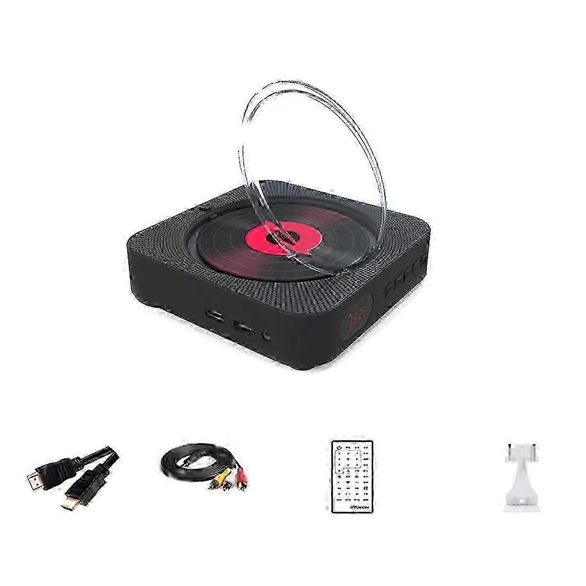 Multifunctional Audio Music Player Bluetooth Speaker with FM Radio, Wall Mounted AUX Jack & Remote Control