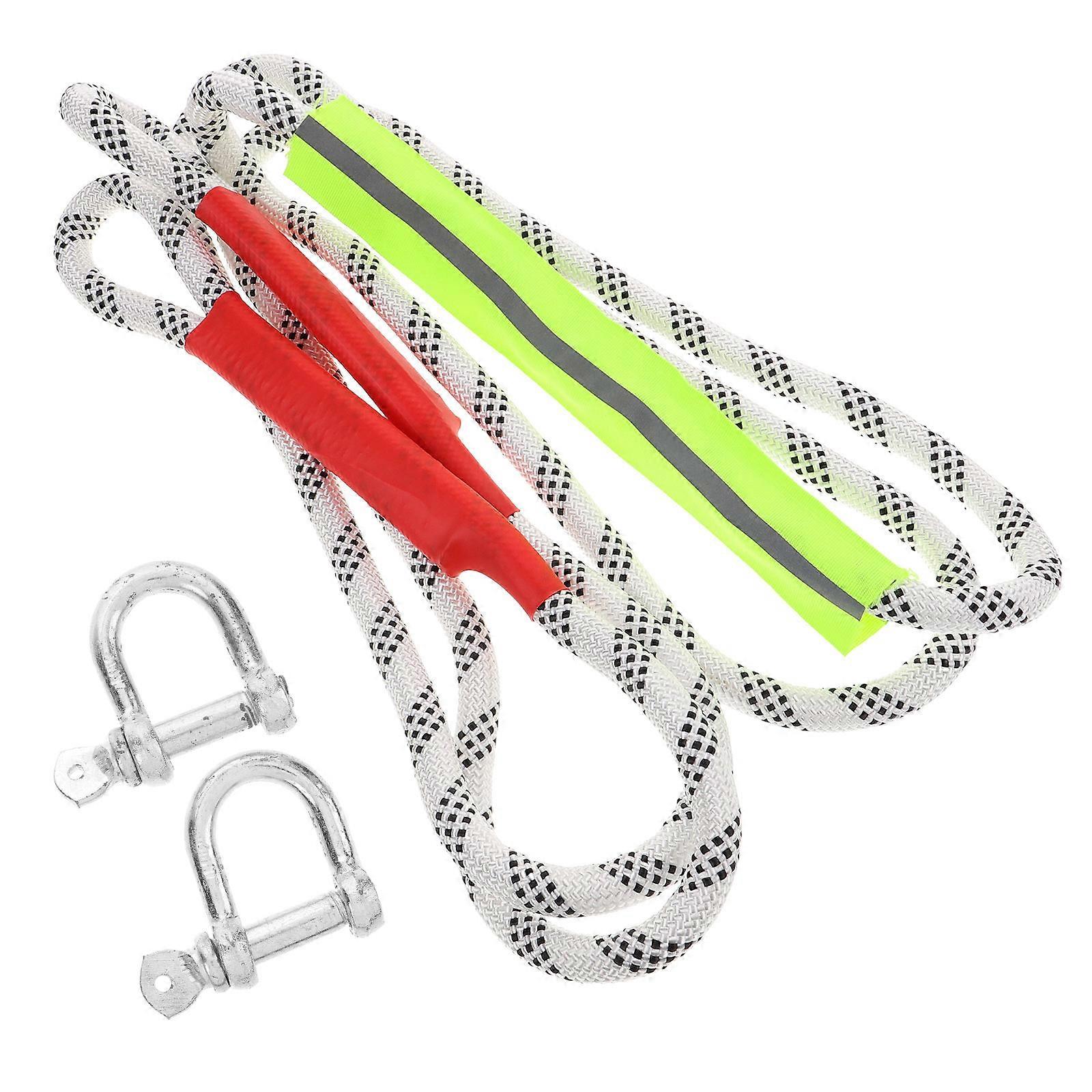 Heavy Duty Tow Rope for Car Use Emergency Towing with Steel Hooks 5 Ton